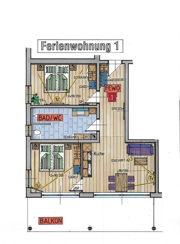 Ferienwohnung Koenigsblick Poppler Hopferau Exterior foto