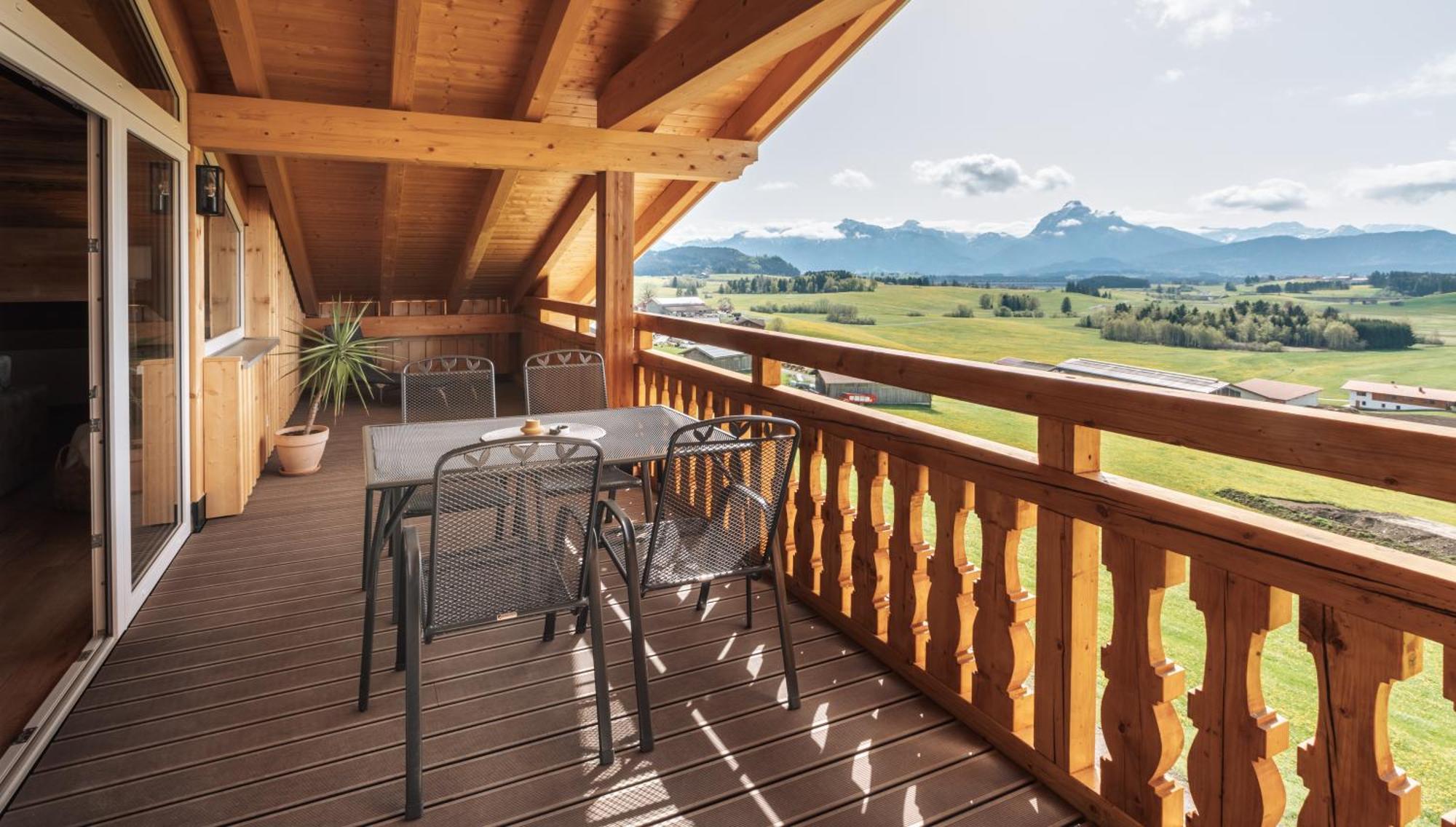 Ferienwohnung Koenigsblick Poppler Hopferau Exterior foto